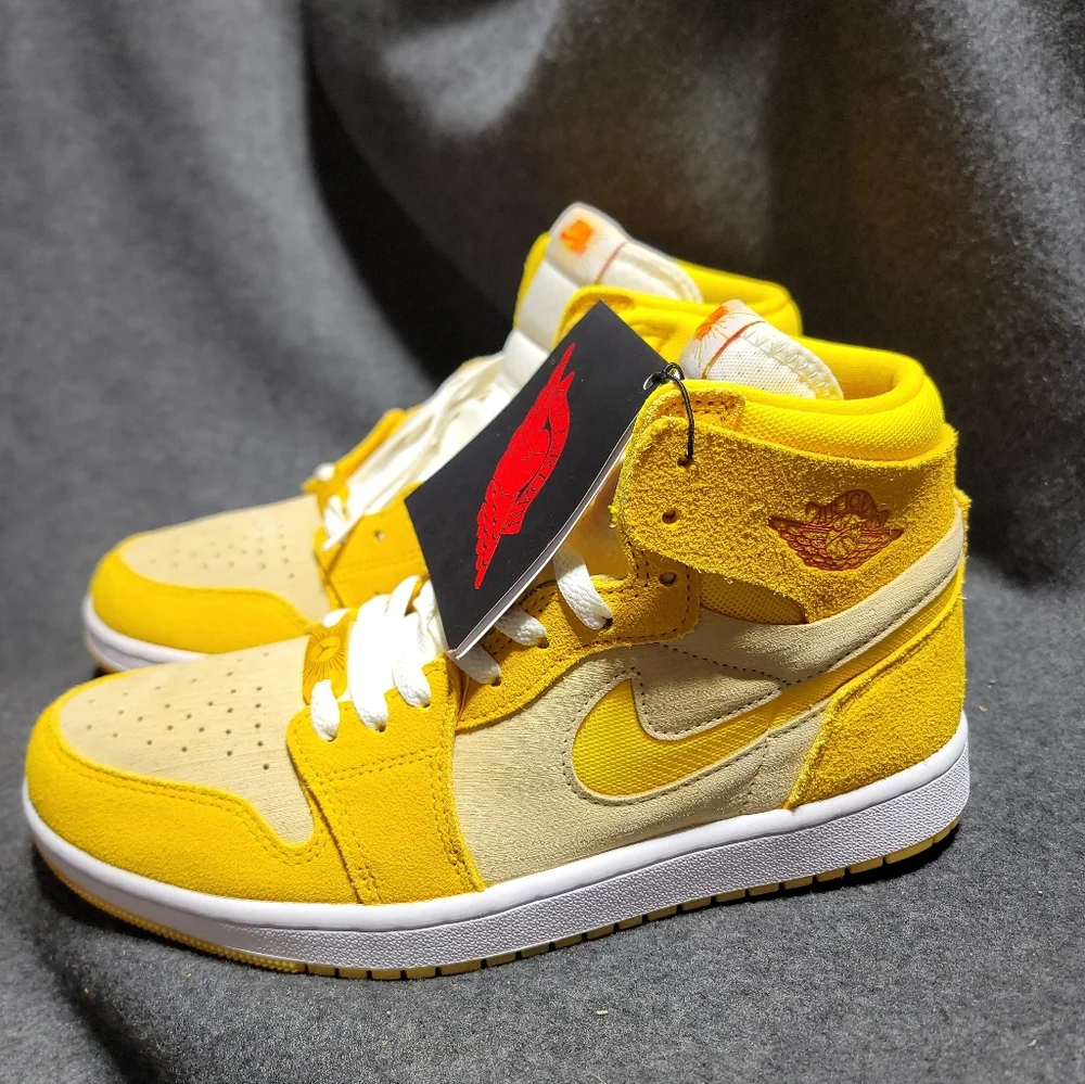 NEW Nike Air Jordan 1 Zoom COMFORT 2 'Yellow Ochre' - Picture 5 of 10